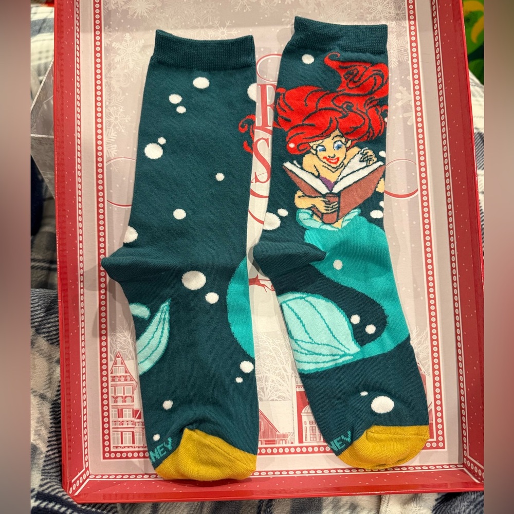 Disney’s The Little Mermaid Book Club Socks (Brand New)